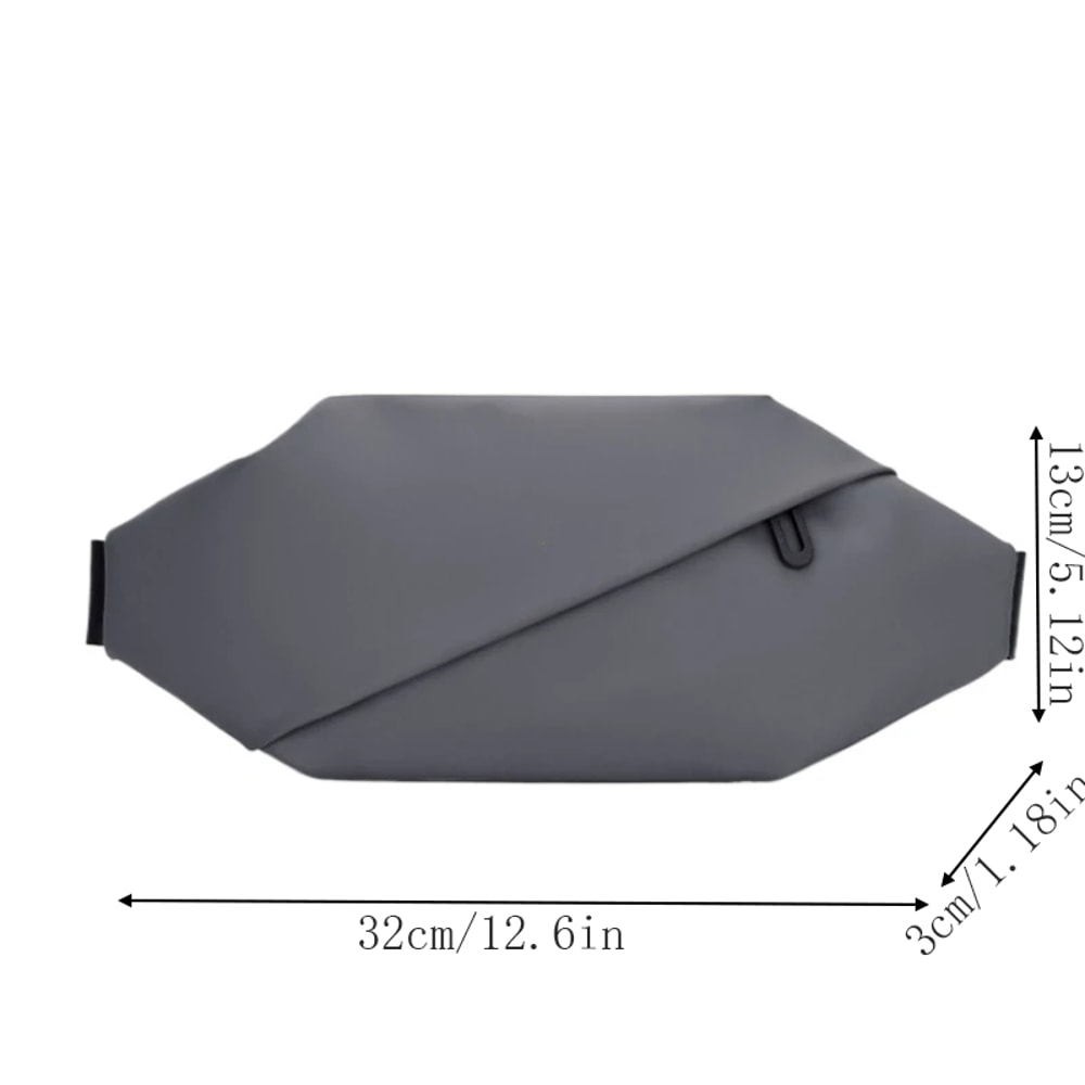 Stylish Waterproof Waist Bag for Men Cross Body Sports Jogging Fanny Pack