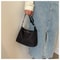 Solid Color Nylon Tote Bag Lightweight & Versatile Shoulder Handbag for Everyday Use