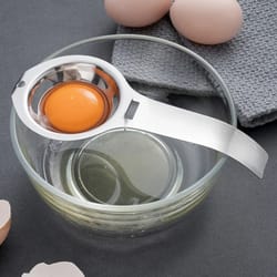 stainless steel egg separator yolk and white divider for baking and cooking