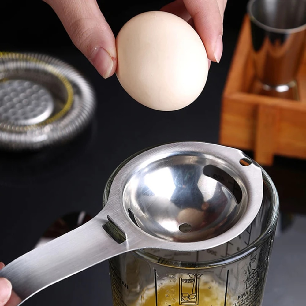 Stainless Steel Egg Separator Yolk And White Divider For Baking And Cooking 4