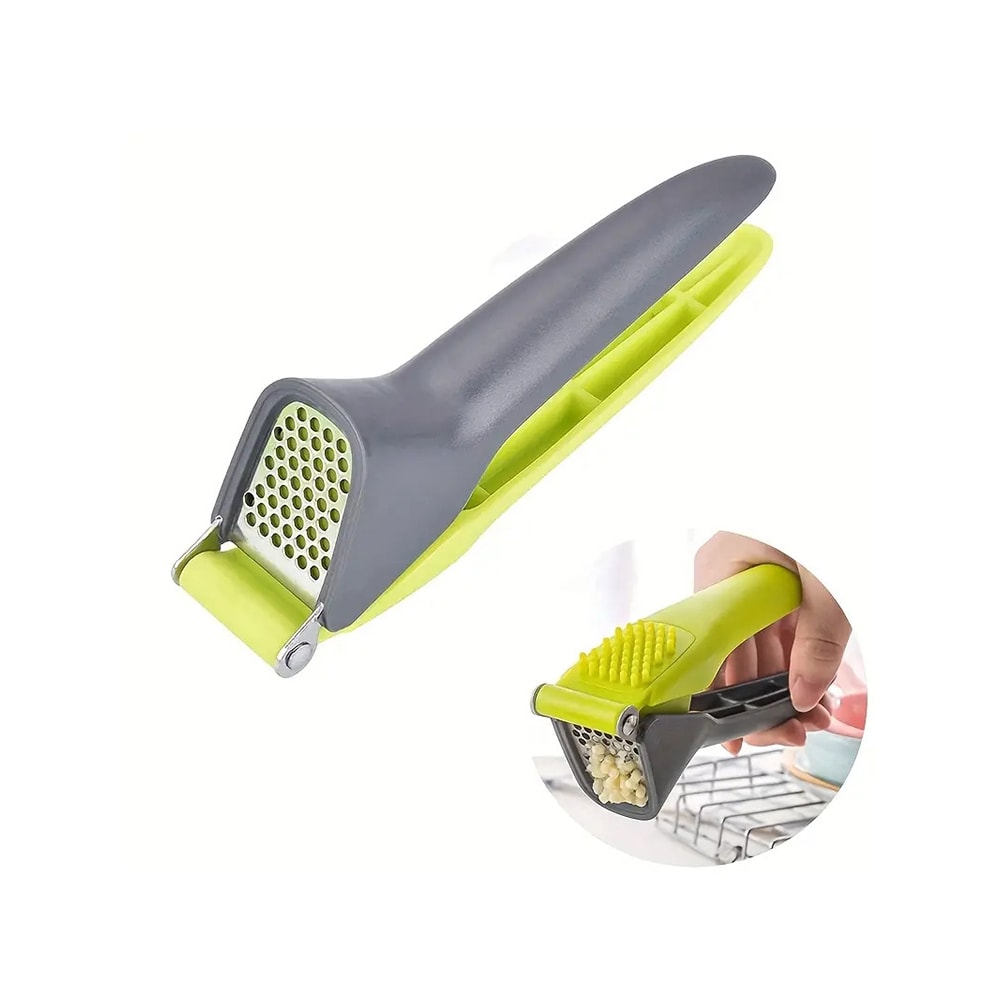 Compact Garlic Press Tool For Crushing Squeezing Essential Kitchen Accessory 5