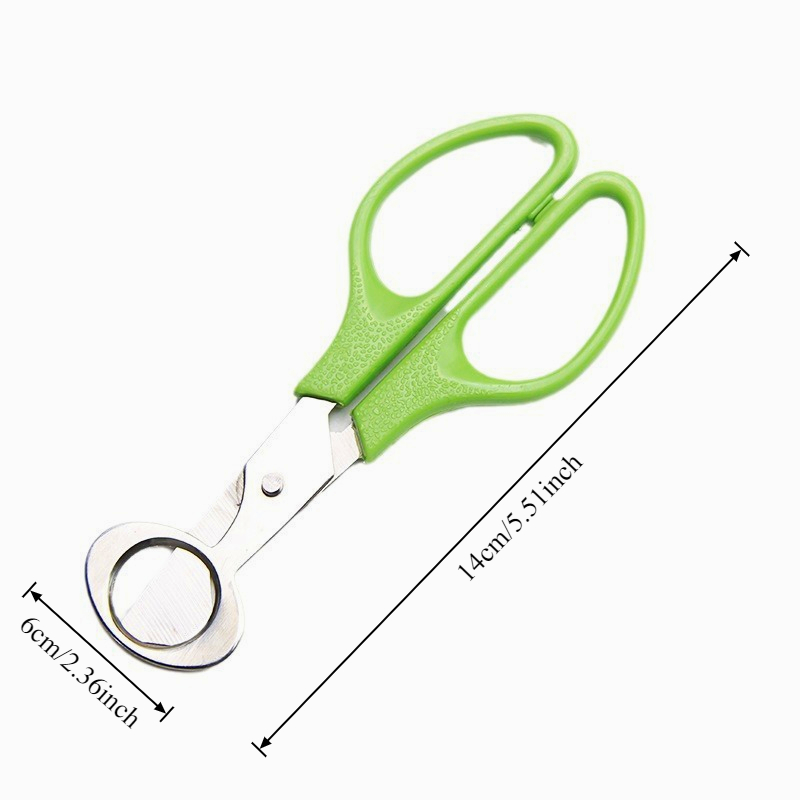 Stainless Steel Egg Scissors Effortless Egg Cutter & Shell Opener