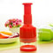 Stainless Steel Hand Press Vegetable Chopper Multifunctional Ginger Garlic Onion Cutter for Home Kitchen