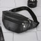 Fashionable PU Leather Mens Chest Pack Shoulder Bag Small Crossbody Messenger Bag 2
