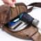 Vintage Mens Leather Crossbody Messenger Bag with USB Charging Big Capacity Chest Pack