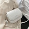 Trendy PU Leather Saddle Shoulder Bag For Women Fashionable Crossbody Flap Messenger Bag With Solid 6