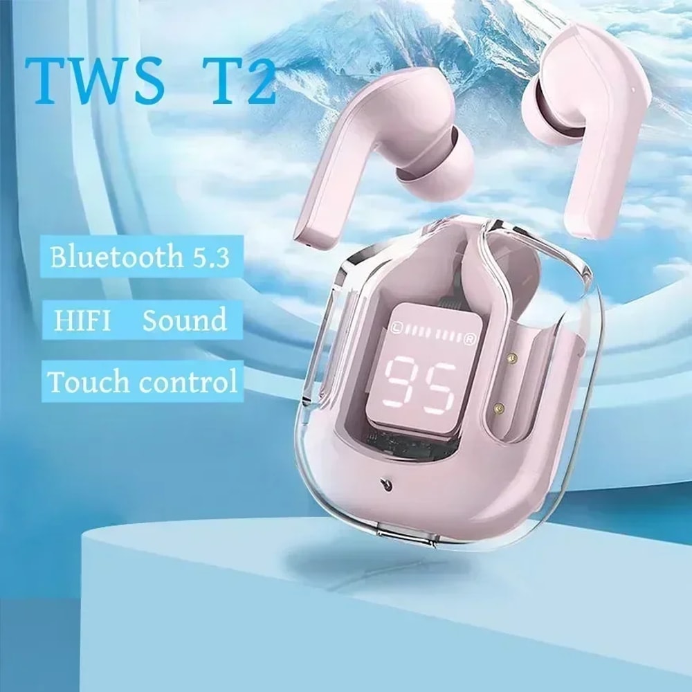 Transparent Bluetooth Headphones TWS HIFI Sound Wireless Earbuds