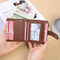 Compact Minimalist Womens Wallet with Keychain Multiple Card Slots and Zero Wallet Design