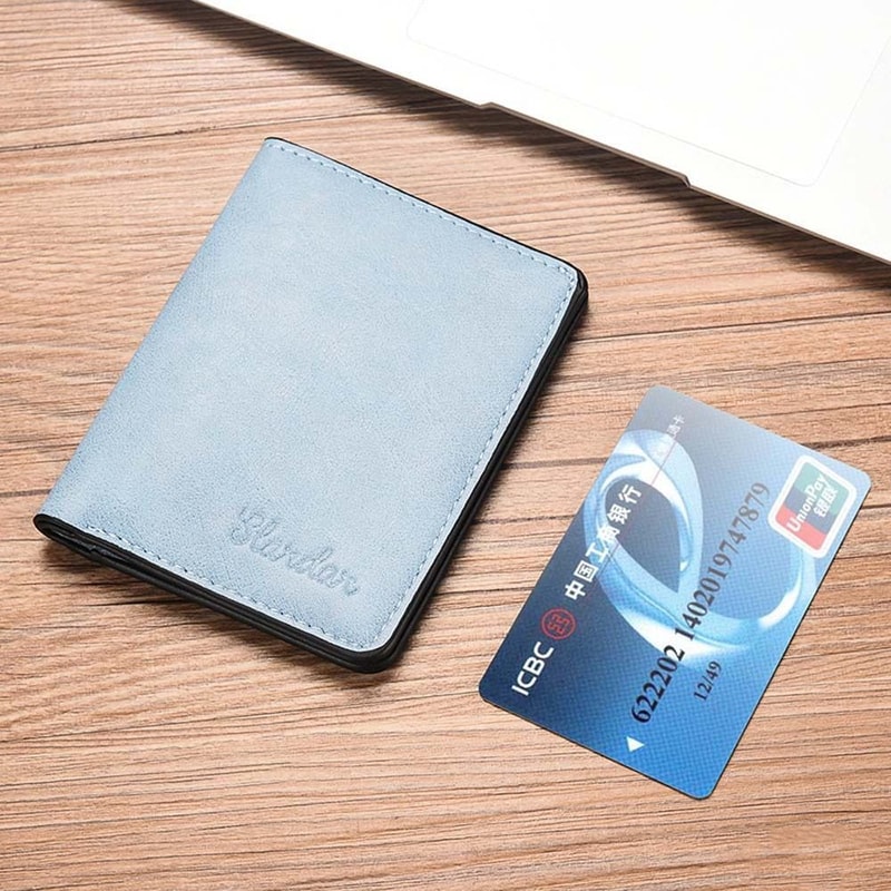 Small Wallet Men PU Leather Purses Mini Wallets Black Brown Card Holder 2