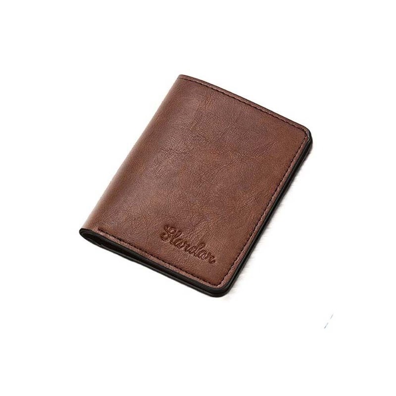 Small Wallet Men PU Leather Purses Mini Wallets Black Brown Card Holder 7