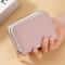 Compact Womens Card Holder Wallet Double Zipper Multi Function Organizer For Cards Cash 6