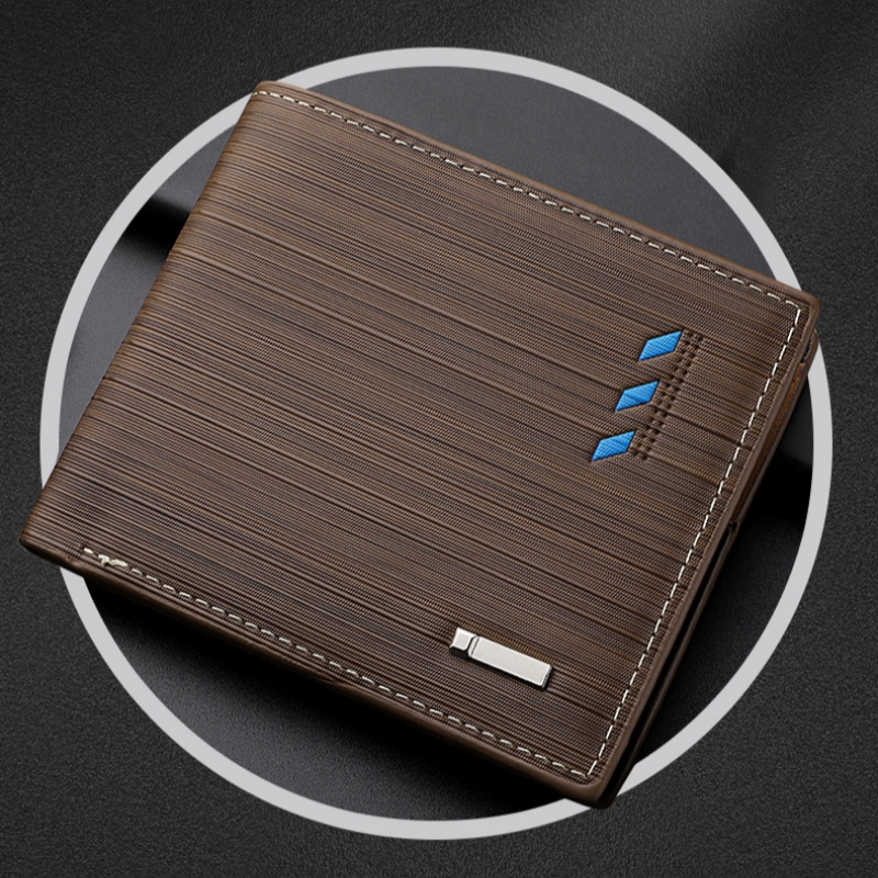 Fashion Mens Leather Wallet With ID Credit Card Holder Multi Function Money Clip High Quality Coin 0