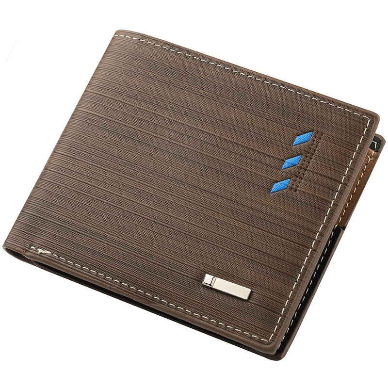 Fashion Mens Leather Wallet With ID Credit Card Holder Multi Function Money Clip High Quality Coin 3