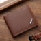 Mens Genuine Leather Slim Wallet RFID Blocking Bifold Wallet With Money Clip 2
