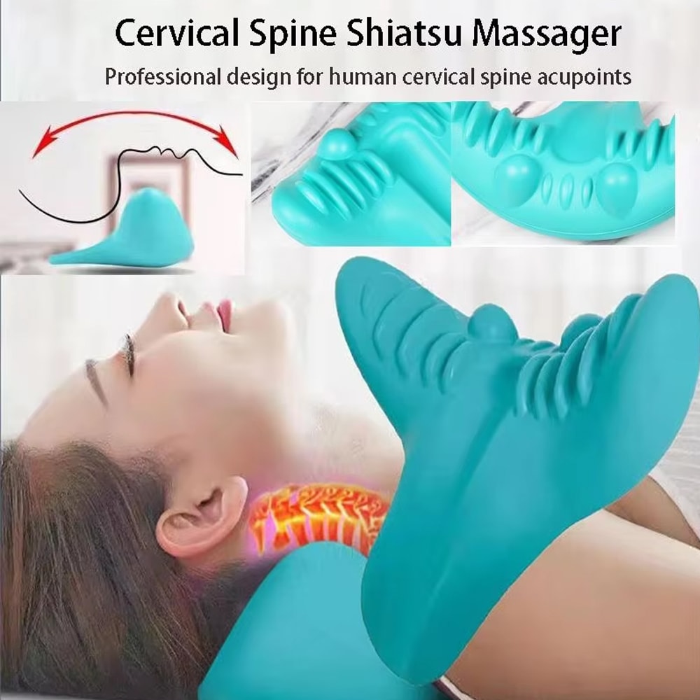 Cervical Spine Massage Pillow Ergonomic U Shaped Neck & Shoulder Relaxation