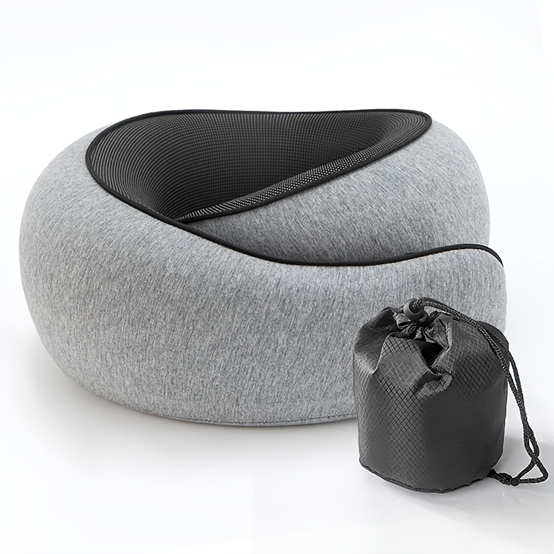 Snail Style U Shaped Memory Foam Travel Neck Pillow Adjustable Support For Travel And Nap Time 7