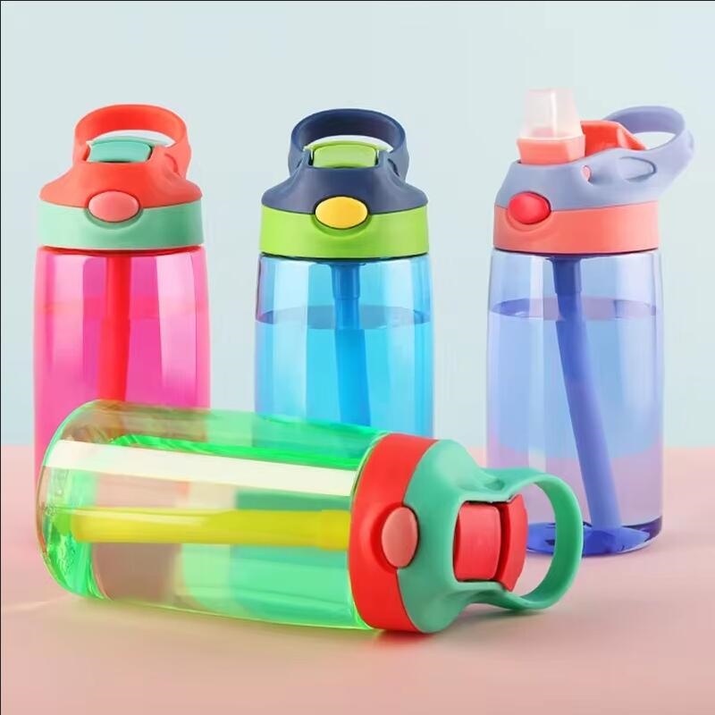 Portable Water Bottle With Straw For Kids And Girls Ideal For Travel Gym Sports 0