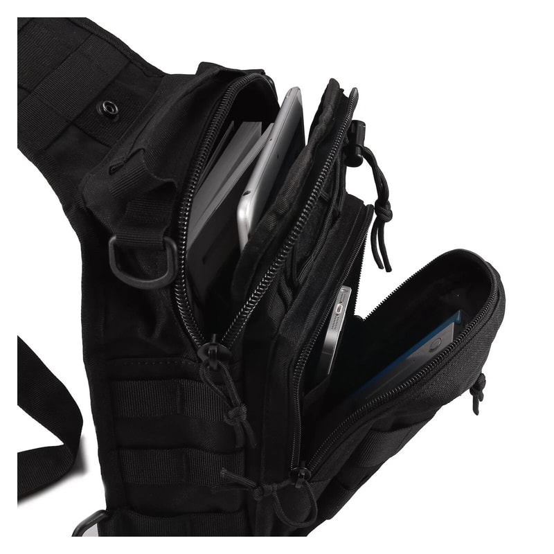 Tactical Shoulder Bag Durable Nylon Outdoor Sling Backpack 0