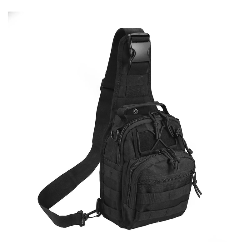Tactical Shoulder Bag Durable Nylon Outdoor Sling Backpack 5