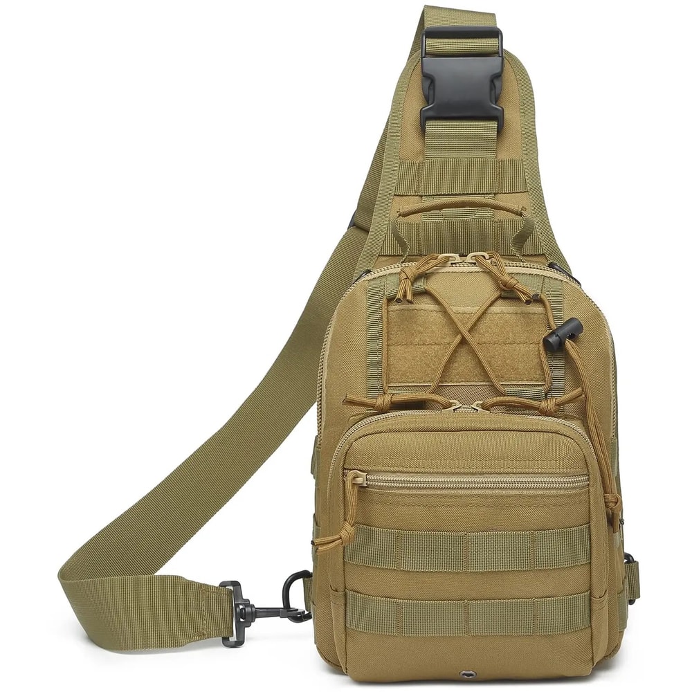 Tactical Shoulder Bag Durable Nylon Outdoor Sling Backpack 6