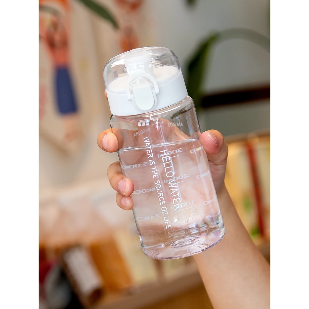 Transparent Water Bottle with Filter & Anti Fall Design Perfect for Men Women & Students