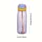ransparent Sports Water Bottle with Straw and Precise Scale Ideal for Outdoor Sports