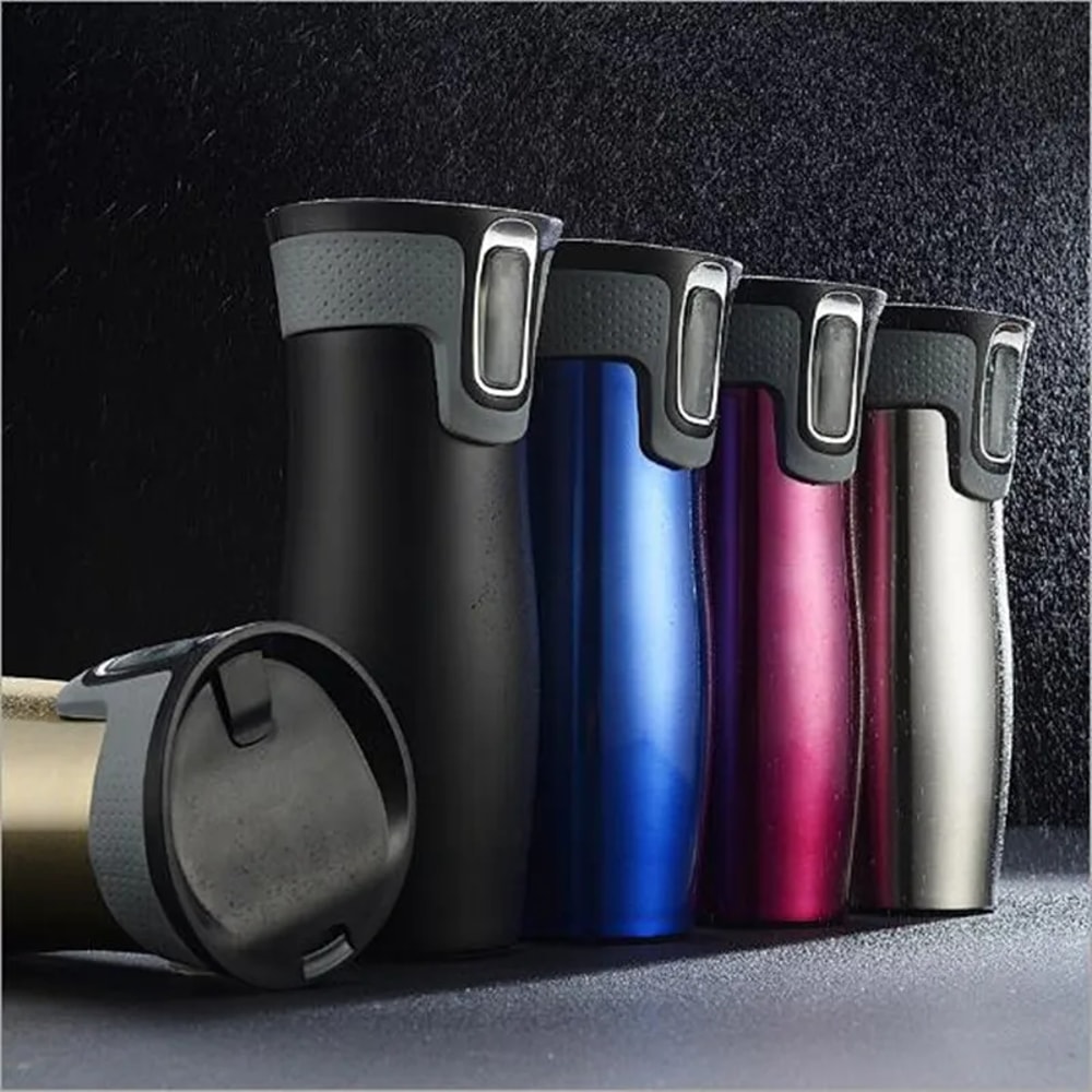 Stainless Steel Double Wall Travel Mug Leak Proof Thermos Mug Coffee Cups Car Vacuum Insulaltion Th 0