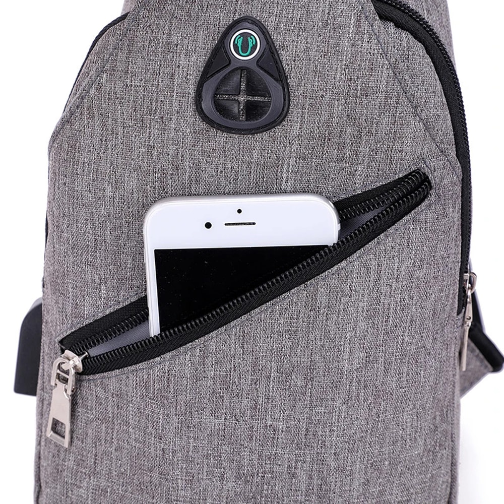 Large Capacity Laptop Chest Bag Trendy Messenger Bag For Men Women 2