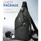 Men Fashion Crossbody Bag Trendy Chest Bag Usb Shoulder Bag Leisure Small Chest Bag Large Capacity 1