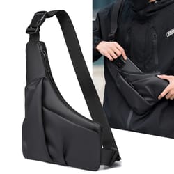multifunctional high quality crossbody shoulder bag for men portable messenger chest bag
