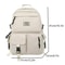 Mens and Womens Universal Nylon Backpack Large Capacity Fashionable Casual Schoolbag Computer Backpack