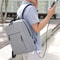 Unisex Business Casual Laptop Backpack With USB Charging Port Lightweight Nylon Shoulder Bag 0