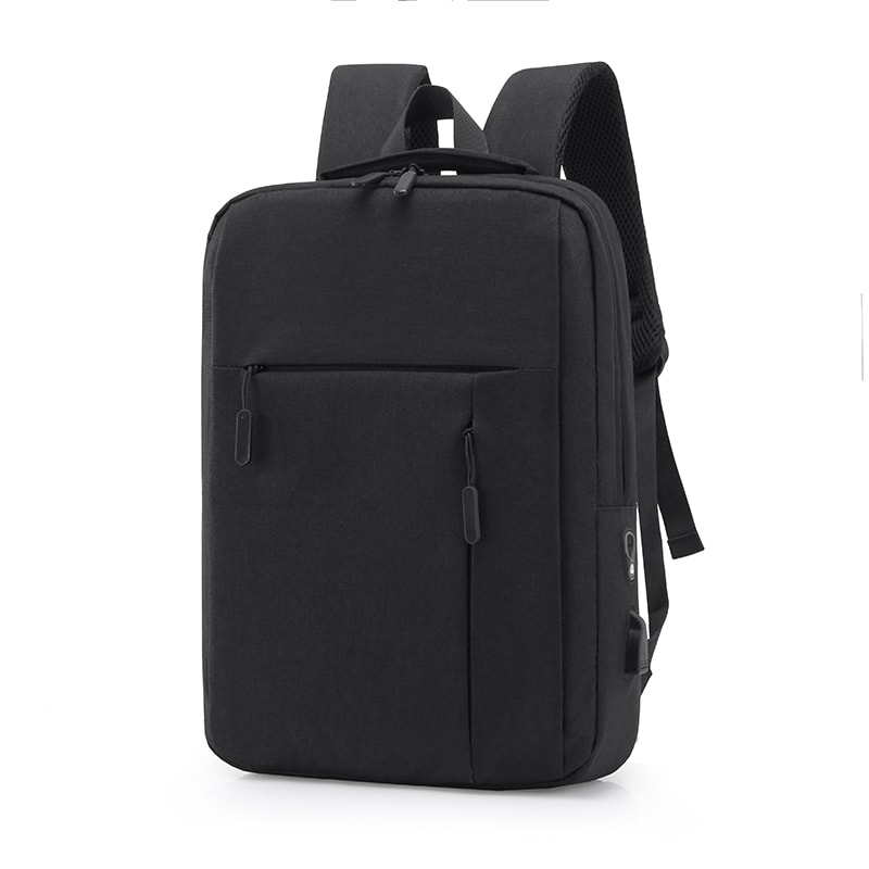 Unisex Business Casual Laptop Backpack With USB Charging Port Lightweight Nylon Shoulder Bag 5
