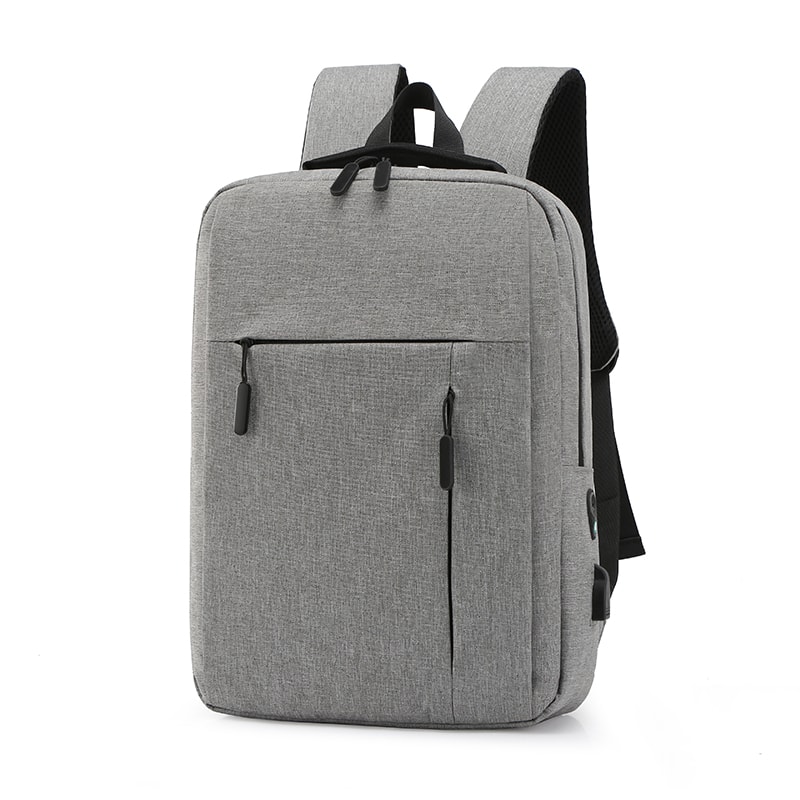 Unisex Business Casual Laptop Backpack With USB Charging Port Lightweight Nylon Shoulder Bag 6