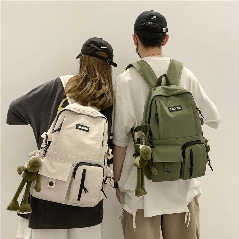 Unisex Nylon Travel Backpack With Anti Theft Laptop Compartment Durable Polyester Lining 0