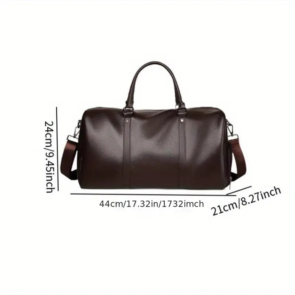 Waterproof Leather Handbag with Wet & Dry Separation Perfect for Travel & Fitness