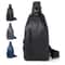 Minimalist Mens Chest Bag Solid Color One Shoulder Crossbody For Outdoor Fashion 0
