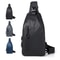 Minimalist Mens Chest Bag Solid Color One Shoulder Crossbody For Outdoor Fashion 0
