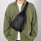 Minimalist Mens Chest Bag Solid Color One Shoulder Crossbody For Outdoor Fashion 1