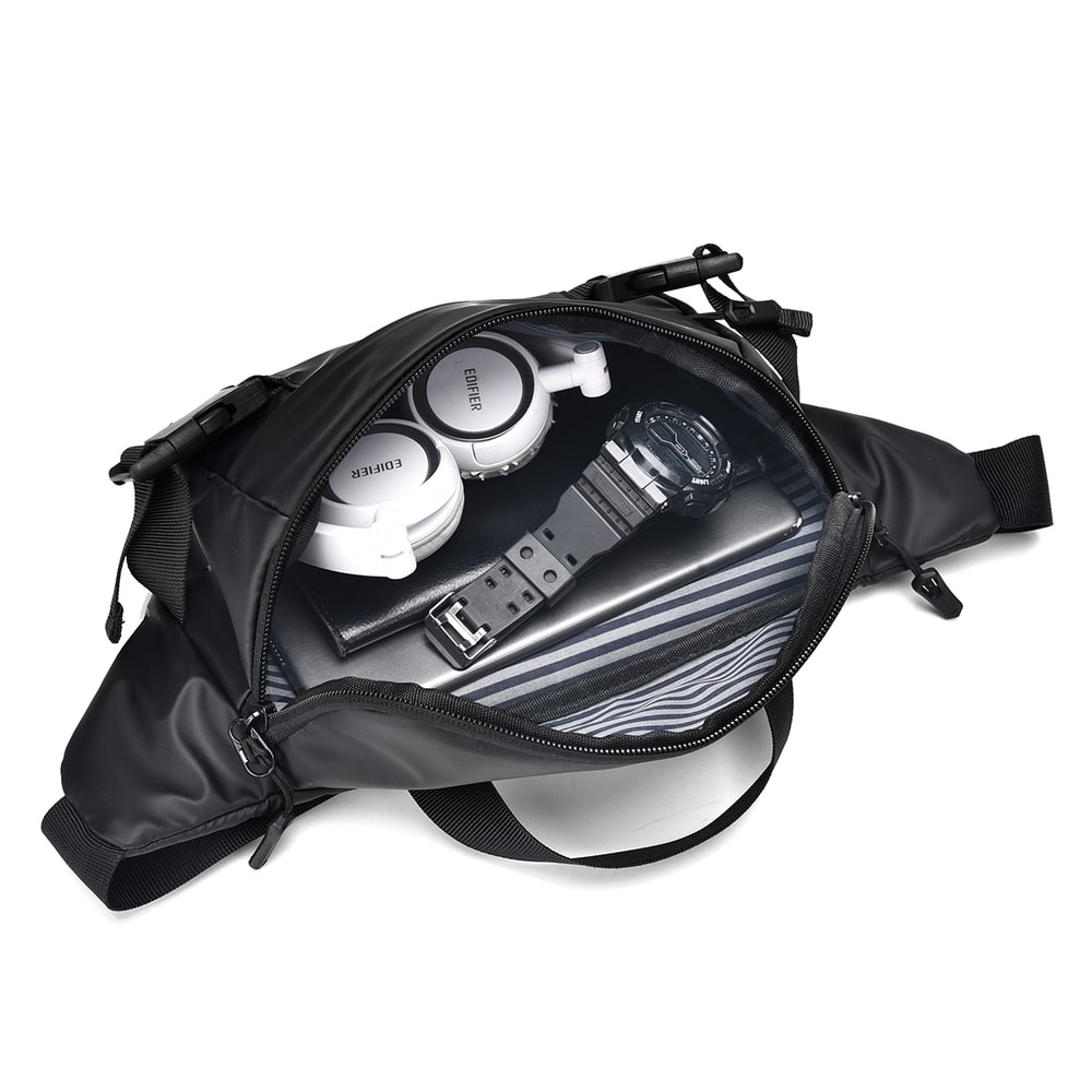 Mens Multifunctional Crossbody Messenger Bag Trendy Large Capacity Backpack 4