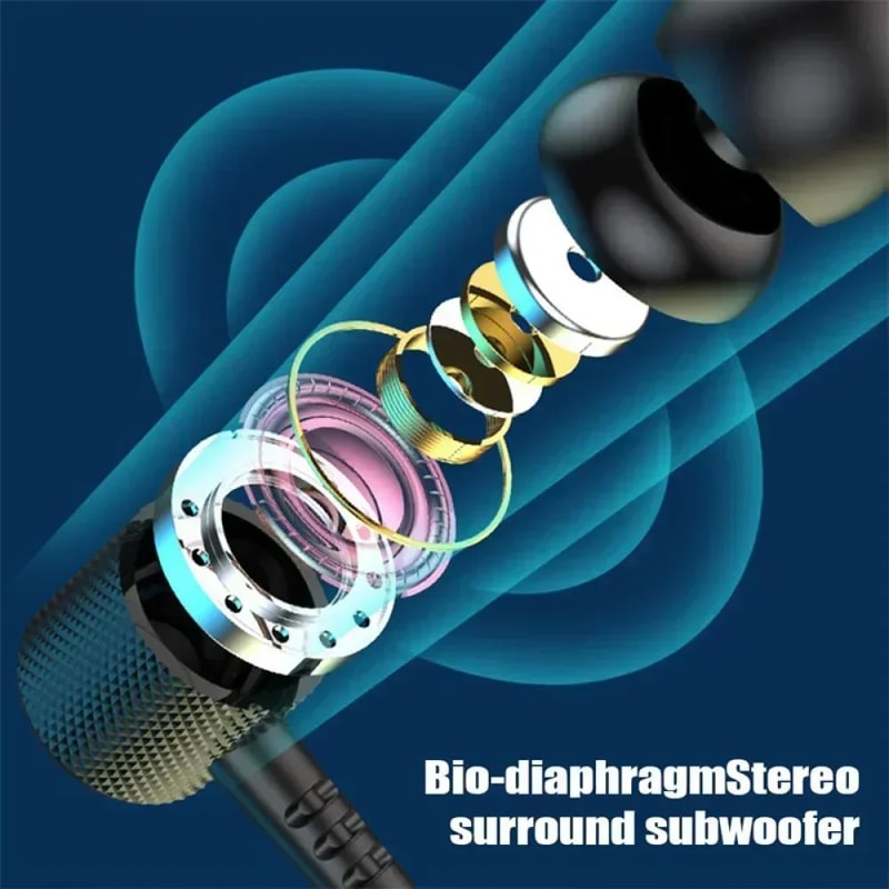 Wireless Bluetooth Neckband Headphones Waterproof Magnetic Earphones for Sports & Running