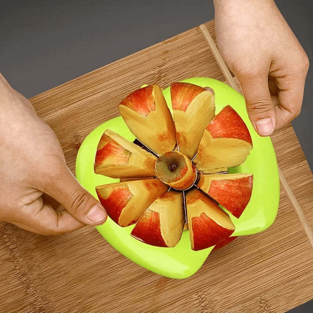 Stainless Steel Apple Slicer Corer Quick Cut Fruit Cutter Tool
