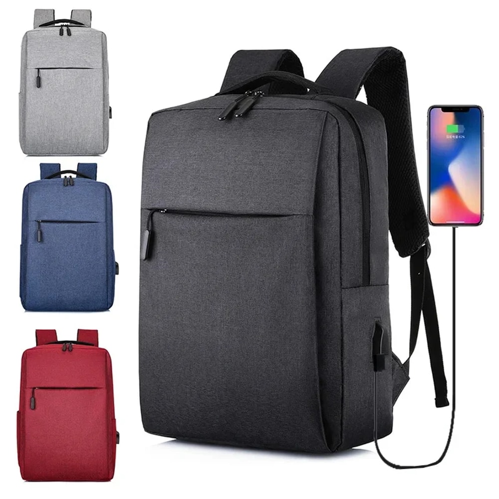 Waterproof USB Charging Laptop Backpack For Travel Work And School 0