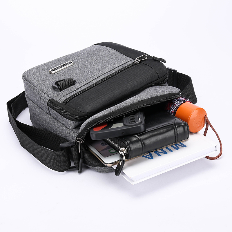 Large Capacity Mens Waterproof Shoulder Bag With Multiple Pockets 3