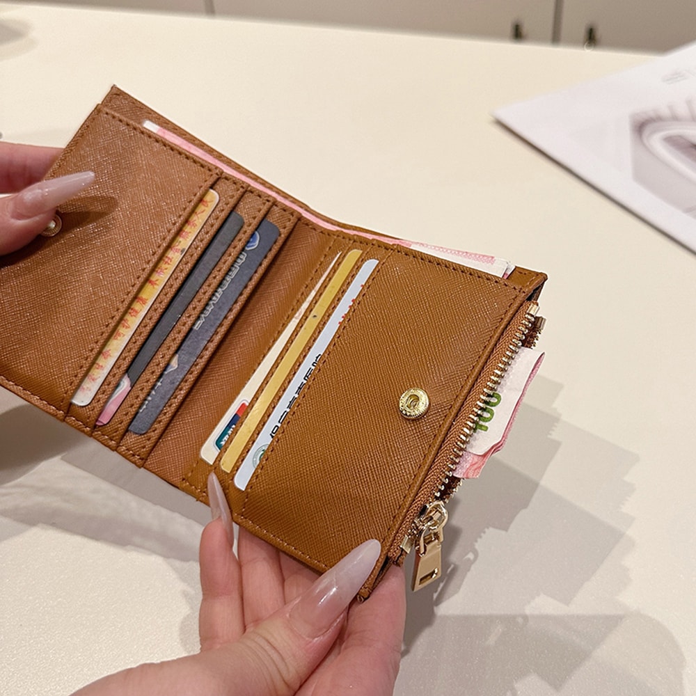 Luxury PU Leather Wallet for Women Multi Function Card Holder Small Compact Purse for Women