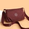 Simple Solid Color Shoulder Bag For Women Lightweight Casual Versatile 5