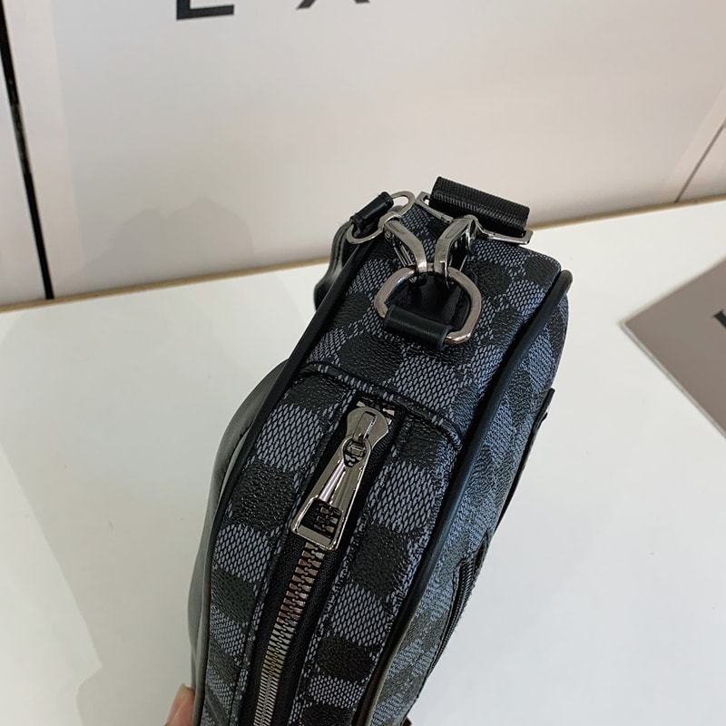 Leather Men Waist Pack Stylish Crossbody Bag for Travel & Business, Phone Storage Shoulder Clutch