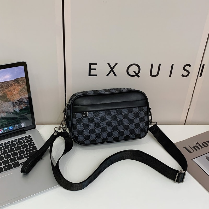 Leather Men Waist Pack Stylish Crossbody Bag for Travel & Business, Phone Storage Shoulder Clutch