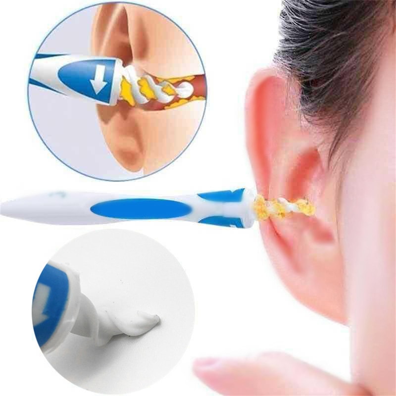 Portable Silicone Ear Cleaning Set Soft Spiral Ear Wax Removal Tool for Personal Hygiene and Beauty Care