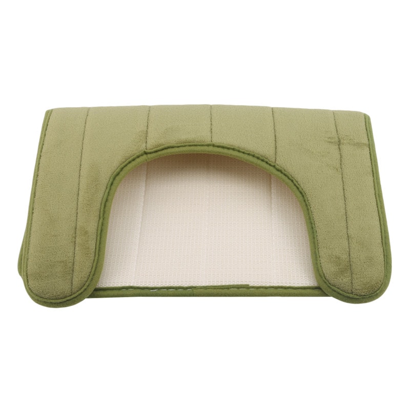 Non-Slip Memory Foam Bath Mat U Shape Water Absorbing Bathroom Rug